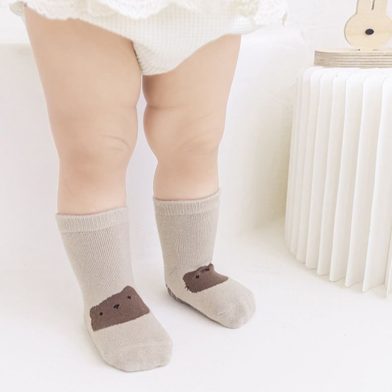 Baby Anti Slip Floor Socks Cot - Gripper Foot Walking 评论和价格