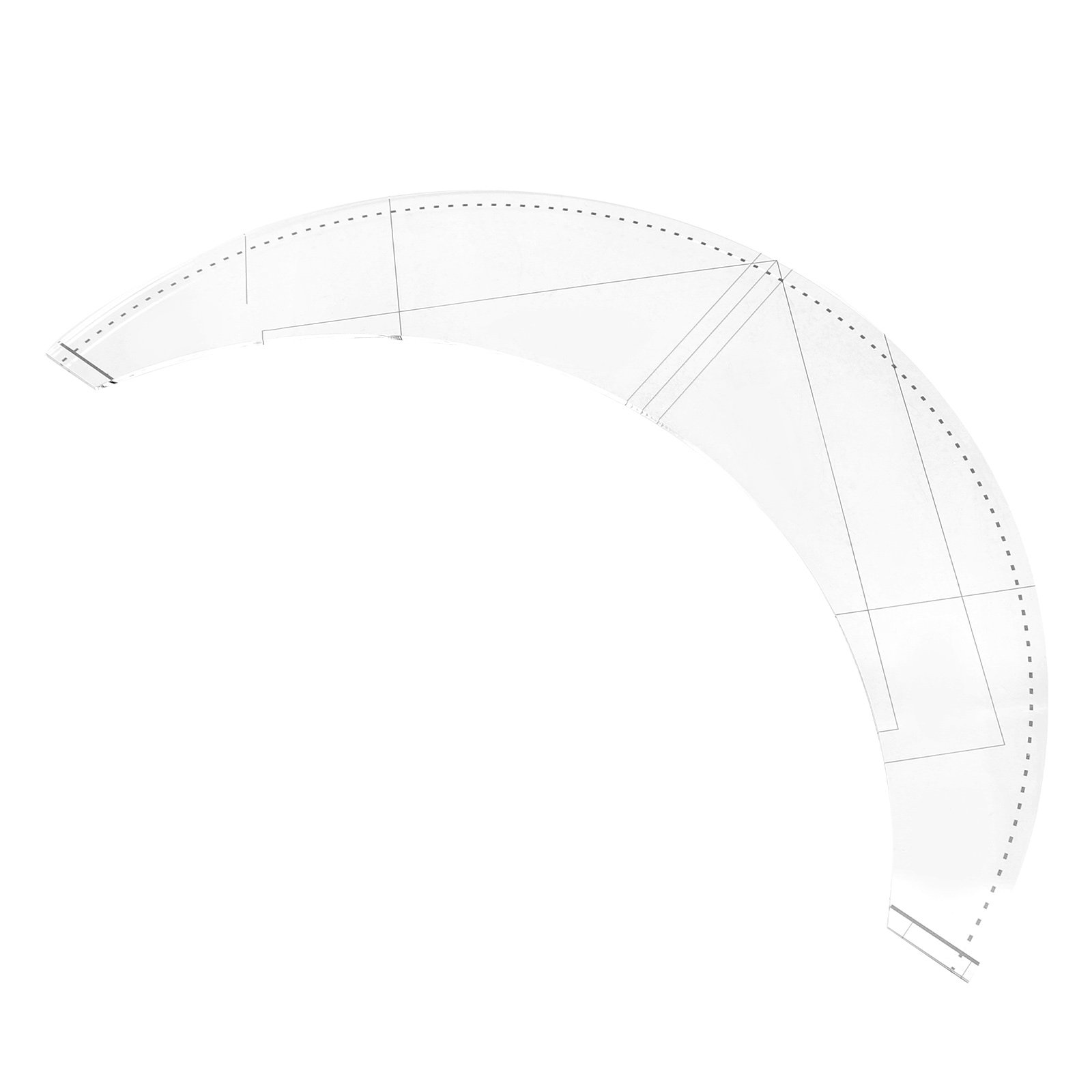 Multifunctional Acrylic Patchw - Sewing Gauge Ruler 评论和价格