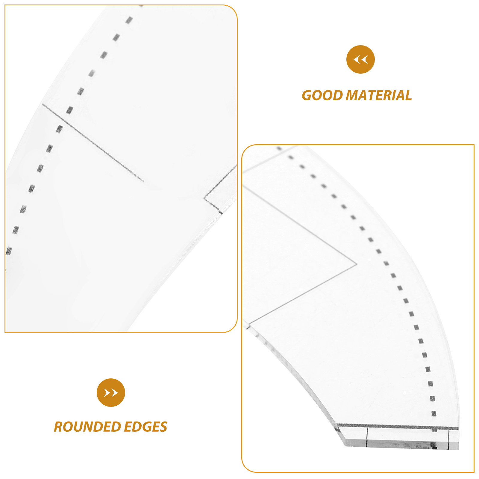 Multifunctional Acrylic Patchw - Sewing Gauge Ruler 评论和价格