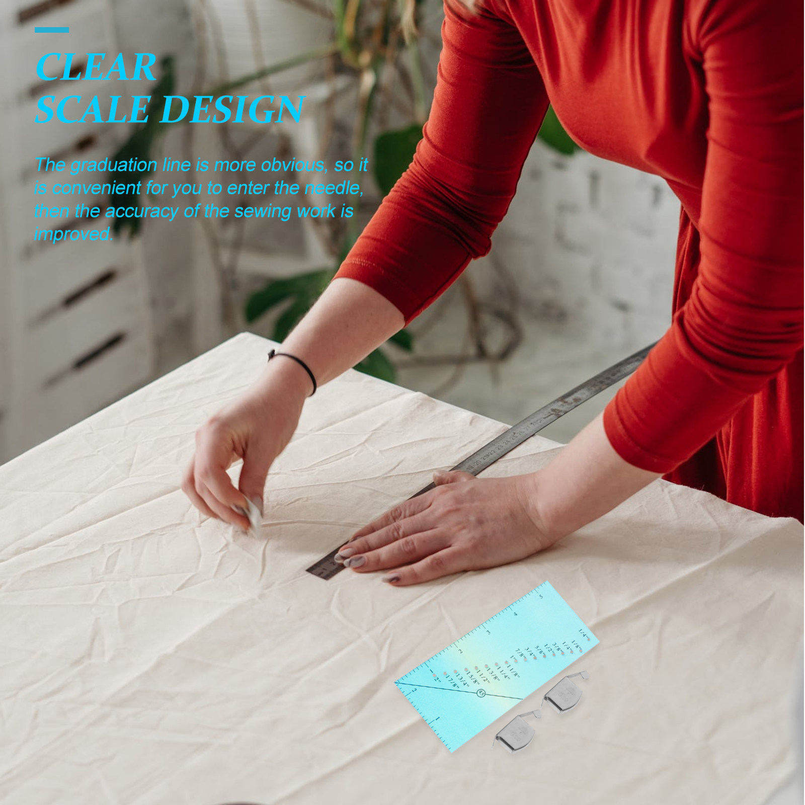 1 set Seam Plastic DIY Patchwo - Sewing Gauge Ruler 评论和价格